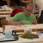 student Barb painting