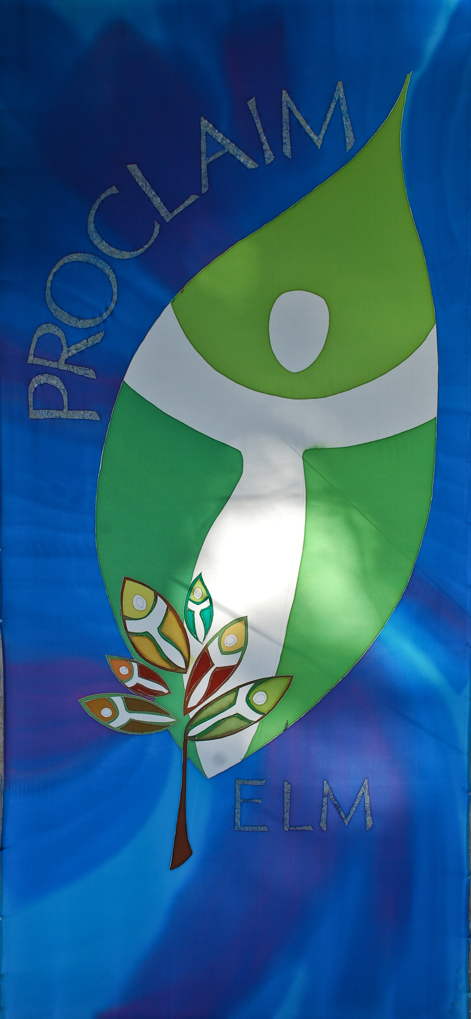 ©2012 Kristen Gilje, Proclaim ELM, handpainted silk 96"x45" ©2012 Kristen Gilje, Proclaim ELM, handpainted silk 96"x45"