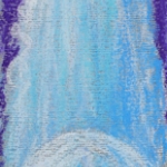 Â©2013 Kristen Gilje, Zion\'s Waterfall wc sketch